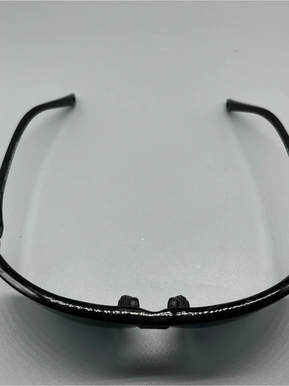 Maui Jim Black Frame Grey Lens Shield Sunglasses with Brown Case